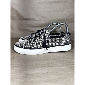 Sperry Women's Size 7 Crest Vibe Rider Peach Black Gray Pattern Sneakers Shoes